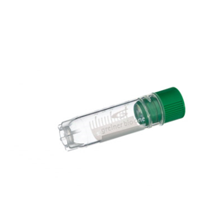 冻存管 2ml 内旋 圆底 星形站立角 绿色盖 有书写区 已灭菌 - Greiner/格瑞纳