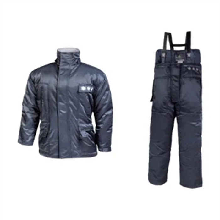 冷库防寒服套装 -40度 PU涂层涤纶牛津布 Thermolite内部填充 藏青色 XL码