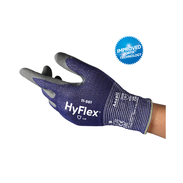 HyFlex 掌涂丁腈舒适耐磨C级防割手套 灰色 7码