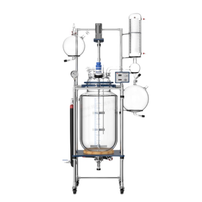 变频调速双层玻璃反应釜 80L(管制品)