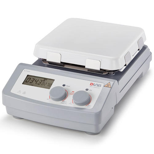 LCD数控加热型7寸方盘磁力搅拌器  玻璃陶瓷盘面 100-1500rpm RT~550℃  20L （含PT1000和支架）