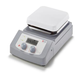 LCD 数控6寸方盘加热型磁力搅拌器 陶瓷涂层铝盘面 200-1500rpm RT~380℃ 5L