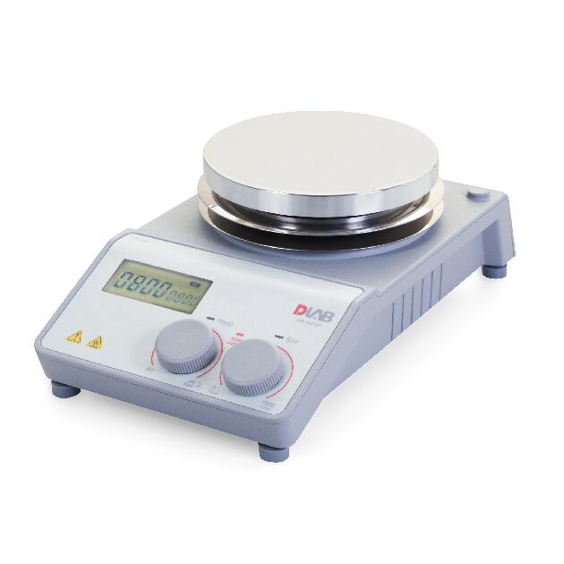 LCD数控加热型圆盘磁力搅拌器 陶瓷涂层铝盘面 RT~340℃ 100-1500rpm 20L