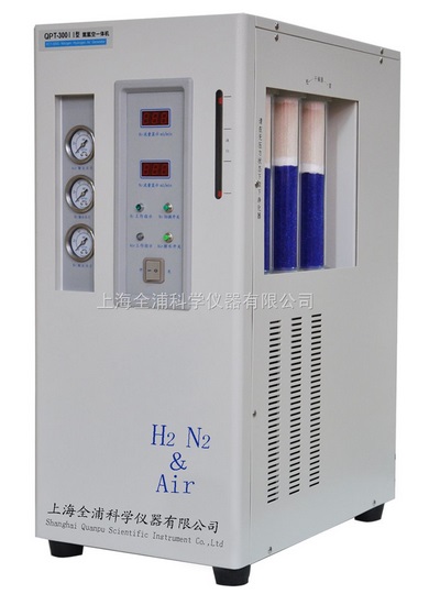 氮氢空一体机（无油空气压缩机） 氮气：0-300ml/min，氢气：0-300ml/min，空气：0-2000ml/min