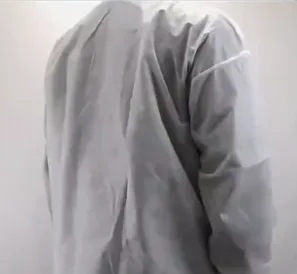 京喜SDL3001一次性白大褂工作服PP白色40g加厚魔术贴下单需备注尺码（件） - 京喜